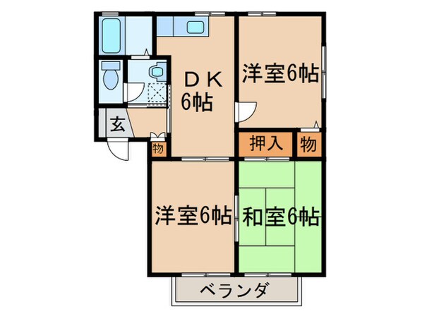 セゾン光貞台の物件間取画像